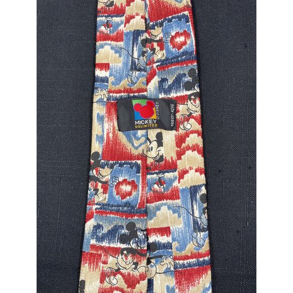 Retired Disney Unlimited necktie hidden Mickey Mouse tie dye - Picture 4 of 7